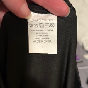 Black Polyester Garment